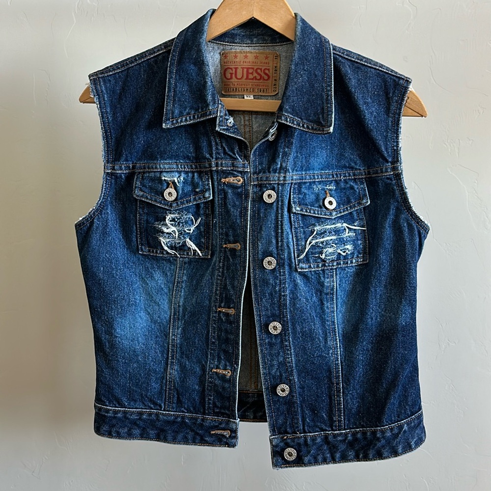 Vintage Guess Jean vest